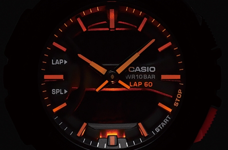 CASIO con luz para jogging y fitness