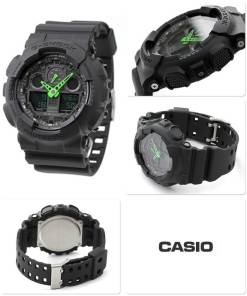 GA-100C-1A3DR BLACK & GREEN by NipponArgentina Tienda Oficial CASIO de UNITIME