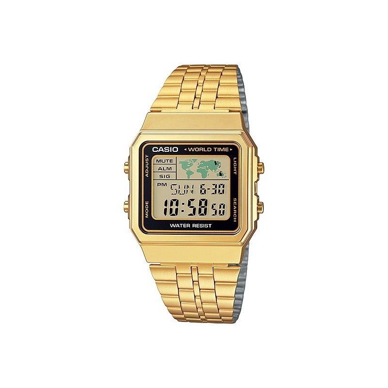 Reloj UNISEX A500WGA-1 VINTAGE MAP en la Tienda On-Line CASIO Reloj UNISEX A500WGA-1 VINTAGE MAP en la Tienda On-Line CASIO