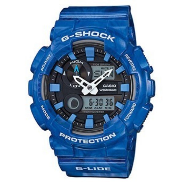GAX-100MB-2 G-SHOCK con gráfico de mareas Reloj GAX-100MB-2 BLUE RIDER en la Tienda On-Line CASIO