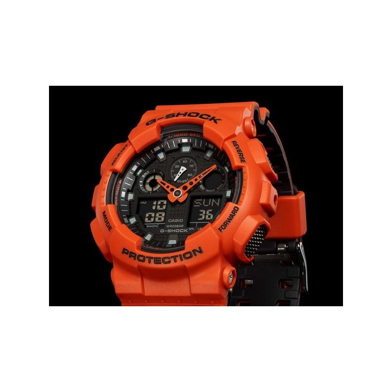Reloj CASIO G-SHOCK GA-100L-4 FIRE SUNSETen la Tienda On-Line CASIO Reloj CASIO G-SHOCK GA-100L-4 FIRE SUNSETen la Tienda On-Line CASIO