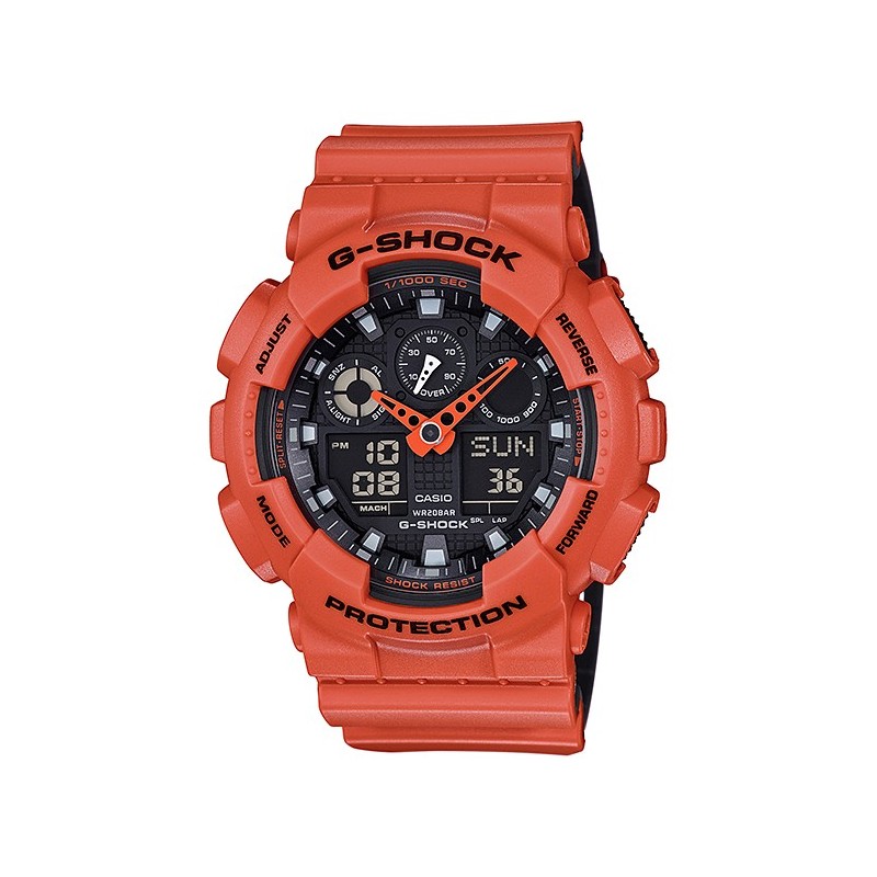 Reloj CASIO G-SHOCK GA-100L-4 FIRE SUNSETen la Tienda On-Line CASIO Reloj CASIO G-SHOCK GA-100L-4 FIRE SUNSETen la Tienda On-Line CASIO