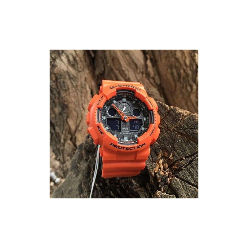 Reloj CASIO G-SHOCK GA-100L-4 FIRE SUNSETen la Tienda On-Line CASIO Reloj CASIO G-SHOCK GA-100L-4 FIRE SUNSETen la Tienda On-Line CASIO