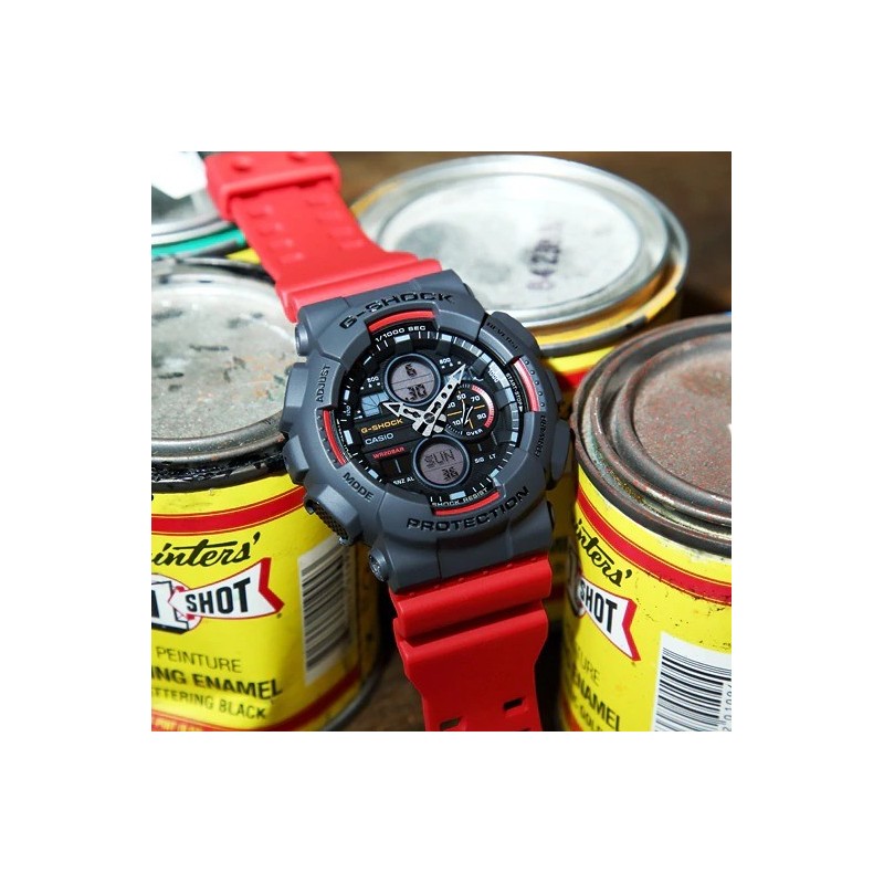 RELOJ CASIO GA-140-4ADR RED LABEL RELOJ CASIO GA-140-4ADR RED LABEL