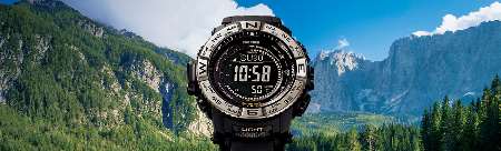 PROTREKel reloj de CASIO con altímetro, termómetro y funciones para deportes extremos