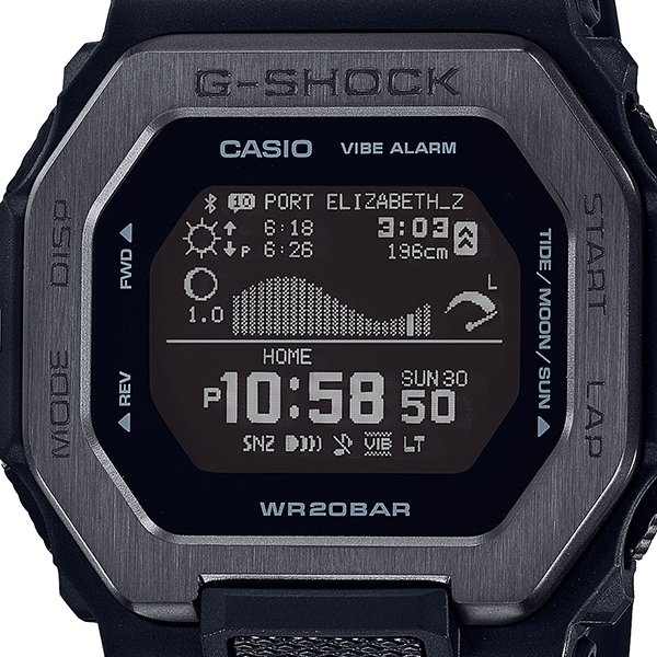 GBX-100NS-1DRcon gráfico de mareas CASIO G-SHOCK GBX-100NS-1DR WR200M