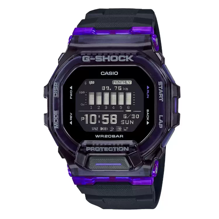 G-SHOCK para fitness. ejercicios y gym GBD-200SM-1A6 G-SHOCK para entrenamiento, carreras con medicion de calorías quemadas, tiempo recorrido, velocidad, ritmo con sincronización a celular por bluetooth en Nippon ARGENTINA